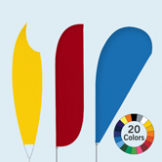 Solid Color Feather Flags