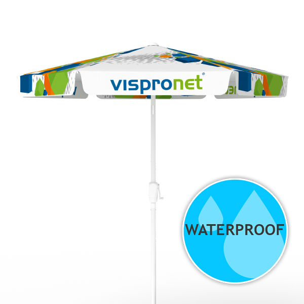 Market Umbrella w/ Custom Print - 6.9ft Canopy