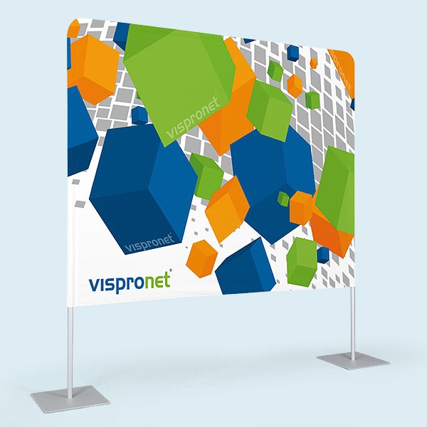 Backdrop Banner Stand Display w/ Custom Printed Banner