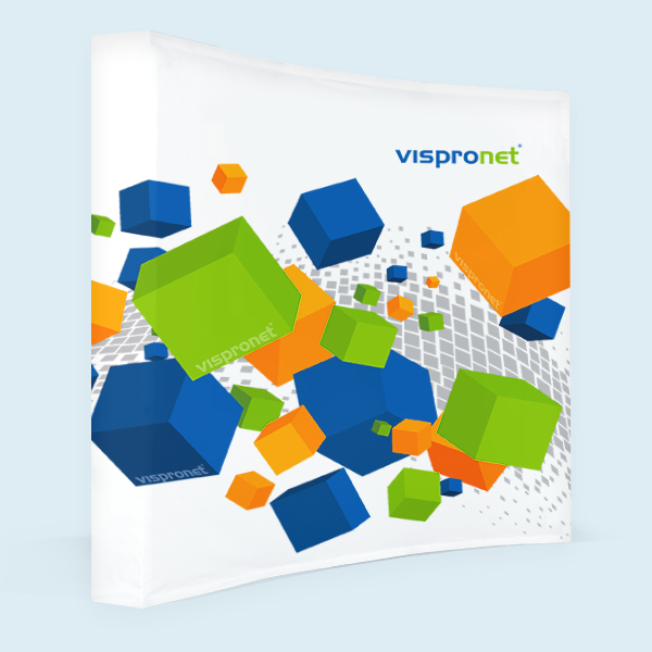 Portable Curved Tradeshow Booth - 7.7ft x 7.4ft