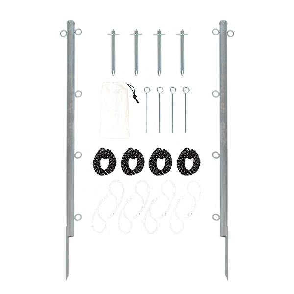 InGround Banner Post Set Poles for Outdoor Banners