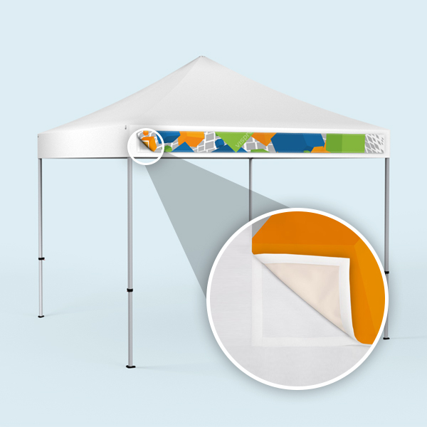 Removable Tent Banners Valance Banners & Tent Wall Banners