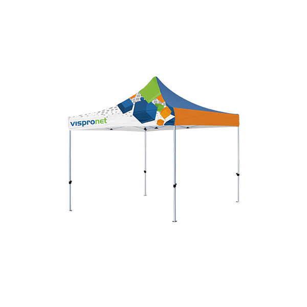 10x10 Custom Pop Up Tent for Events - All Over Print Canopy - Wall Options