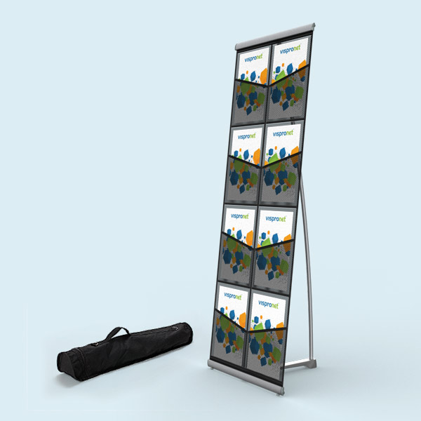 Roll Out 8 Pocket Brochure Holder for Trade Show & Conference Displays ...